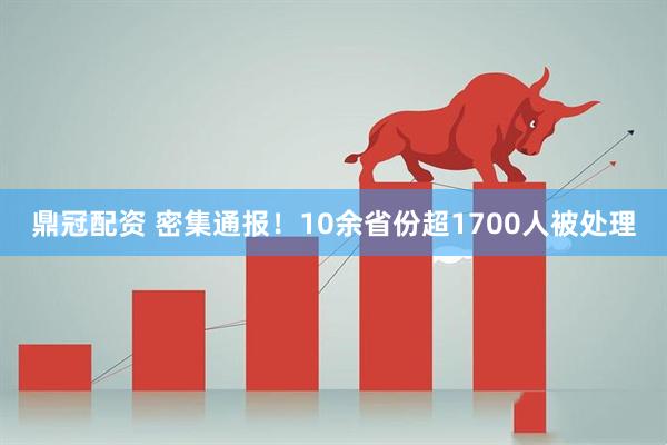 鼎冠配资 密集通报!10余省份超1700人被处理